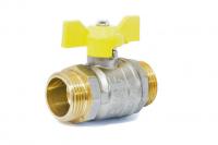 Кран шаровый газовый 1/2" нар-нар (бабочка) LD Pride (00023752)   
